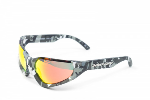 Balenciaga Xpander Cat Eye Frame Sunglasses Grey Camo