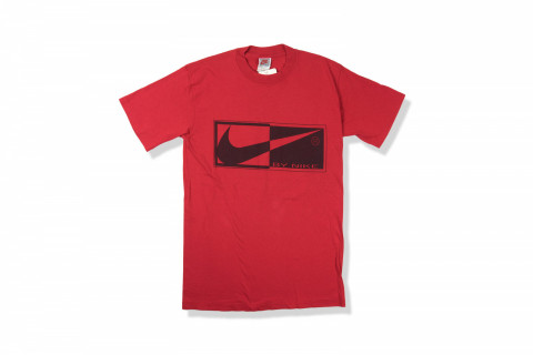 Vintage 80s Nike Sketch Swoosh Red Tee Vintage 80s Nike Sketch Swoosh Red Tee