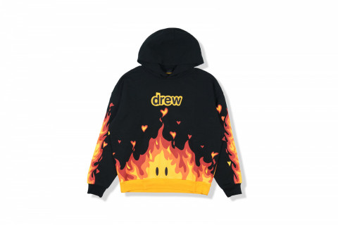 Drew House Fire Hoodie Black