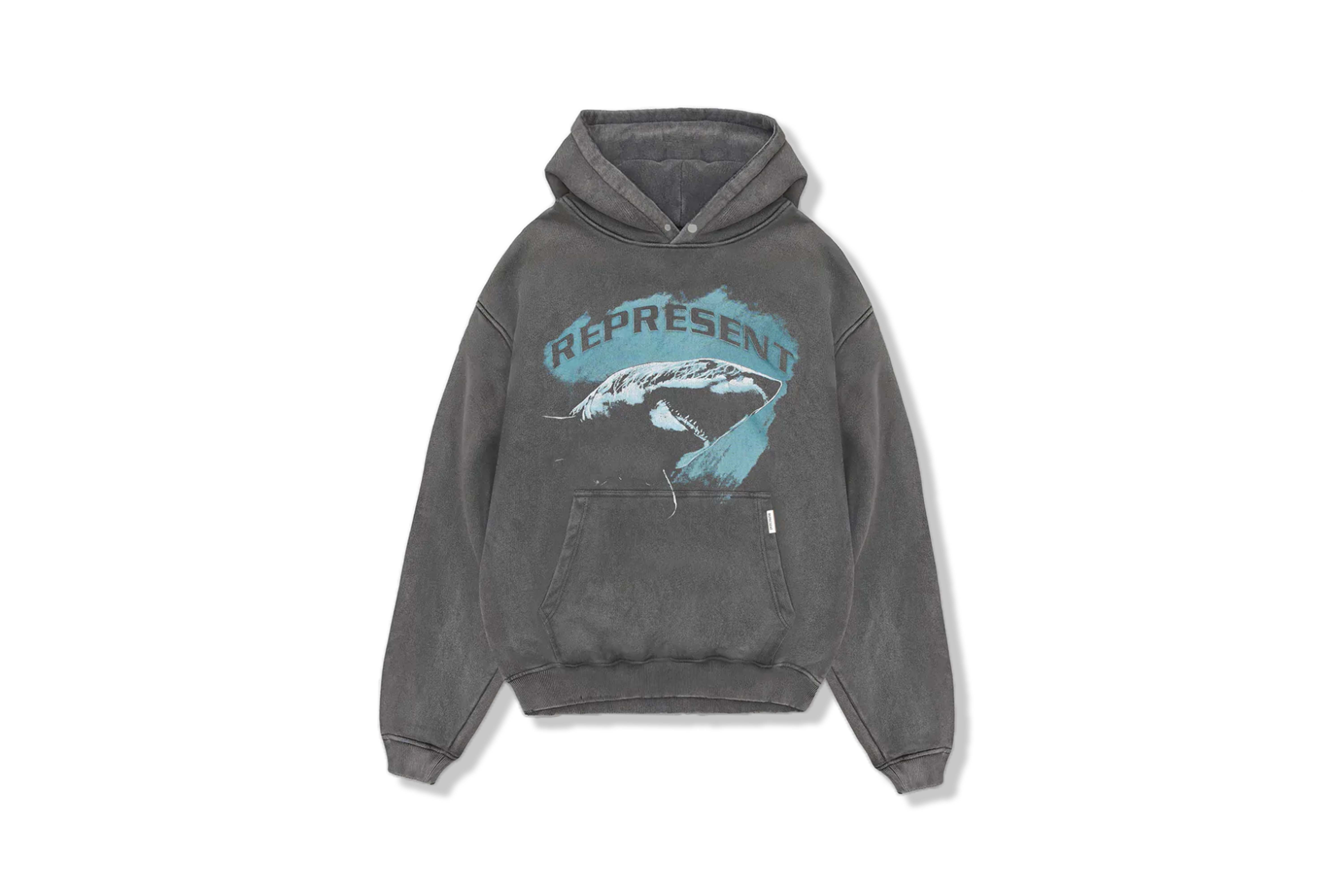 Represent Shark Hoodie Vintage Grey - GLAB.VN