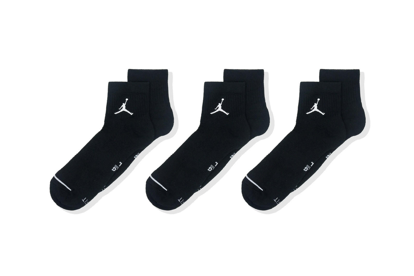 Air Jordan DriFit Basketball Ankle Black Socks (3 Pairs) GLAB.VN