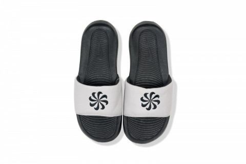 Nike Victori One Next Nature Slides Black White 