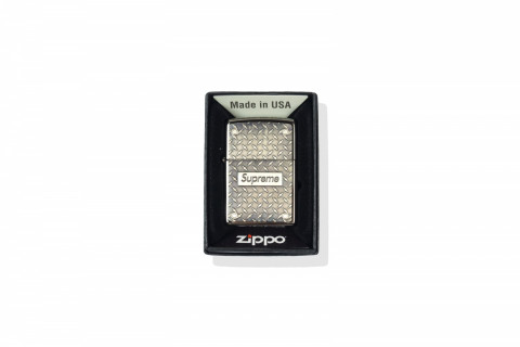 Supreme Diamond Plate Zippo Metal