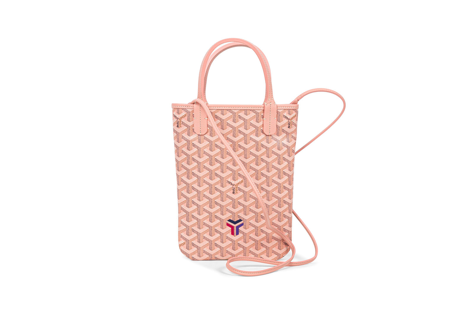 Goyard Grège and Powder Pink Poitiers Claire-Voie Tote