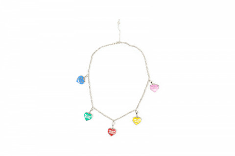 Human Made Five Heart Necklace Silver - GLAB.VN
