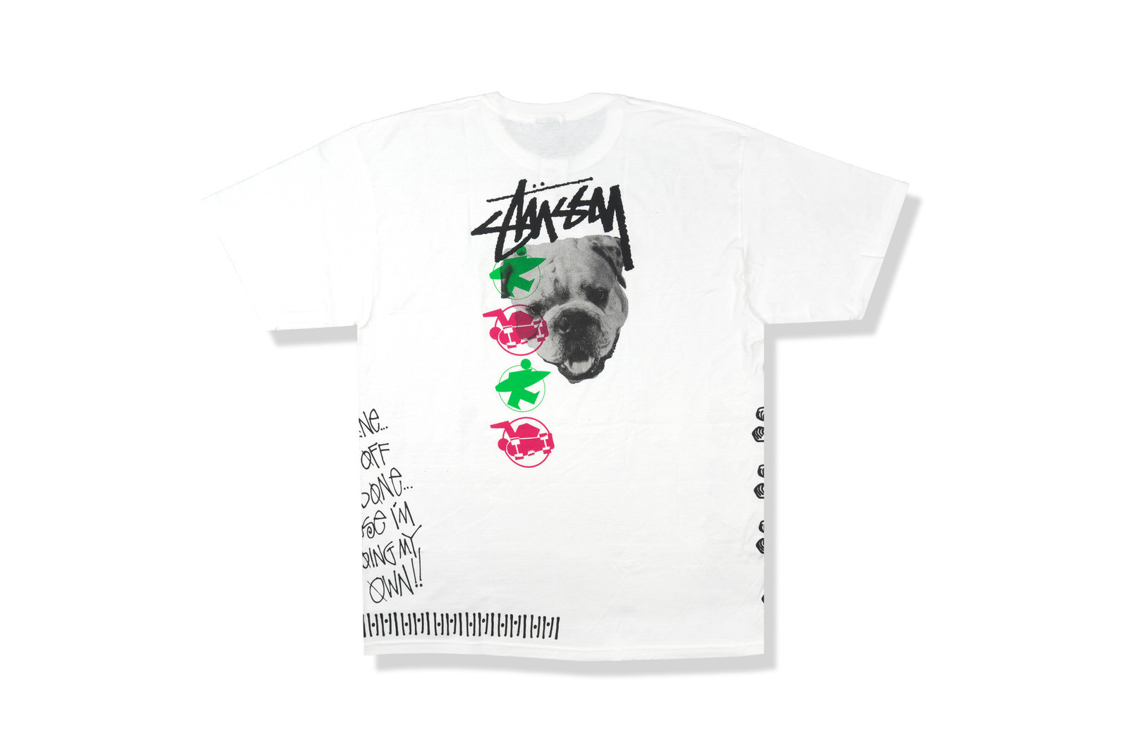 Stussy LIVING' XL Collage TShirt White (2010s) GLAB.VN