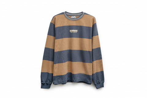 Conic Big Stripe — Brown / Navy