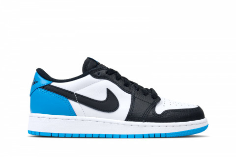 Air Jordan 1 Retro Low OG Black Dark Powder Blue (GS)