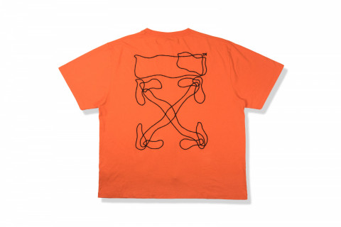 Off-White Abstract Arrows Tee Orange