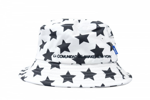 Awake NY Stars Bucket Hat Ivory/Black