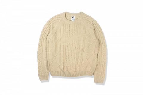 Nike Cable Knit Sweater Beige