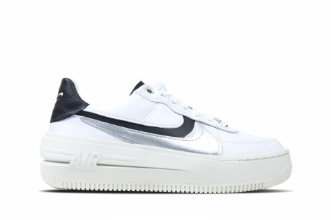 Nike Air Force 1 PLT.AF.ORM Black White-Metallic