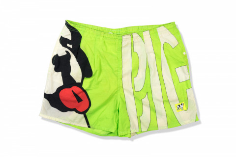 Vintage 90s Big Dogs Big Logo Neon Short