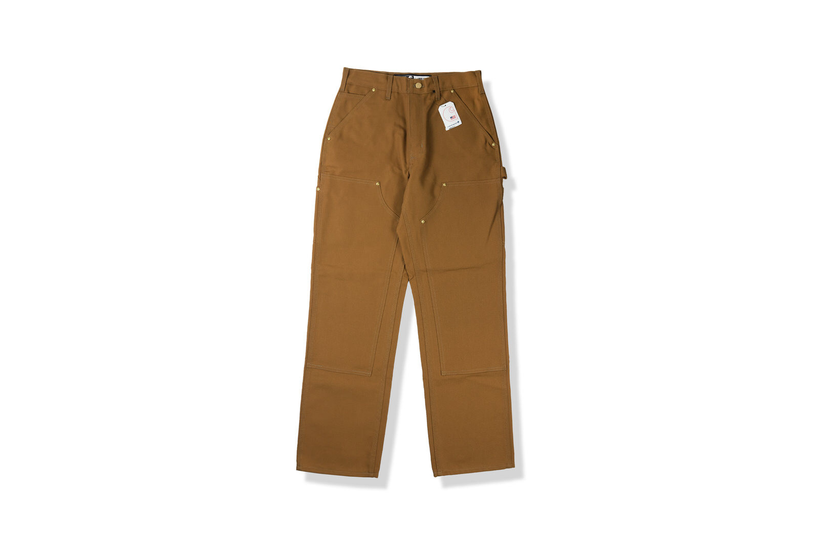 Carhartt Loose Fit Washed Duck DoubleFront Utility Work Pant Brown