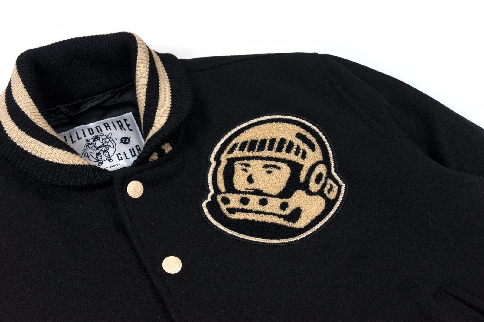 Billionaires Boy Club Astro Varsity Jacket Black GLAB.VN