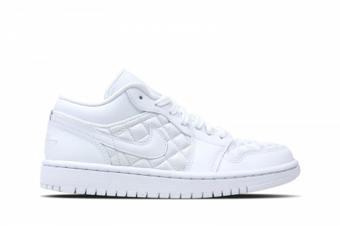 WMNS Air Jordan 1 Low Quilted White