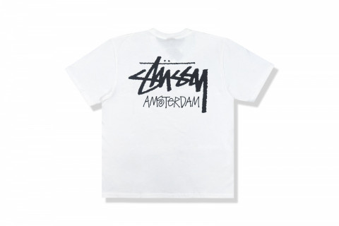 Stussy Stock Amsterdam Tee White