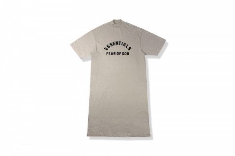 Fear of God Essentials 3/4 Sleeve Dress in Jersey Dusty Beige