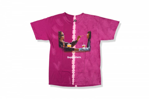 CardiB x Offset Mcdonald Superstars Tie Dye tee - Pink 