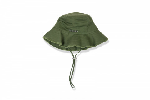 JACQUEMUS Green Le Raphia 'Le Bob Artichaut' Beach Hat