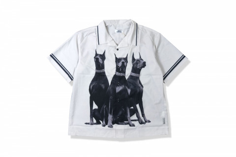 Empty Reference Doberman Cuban Shirt White