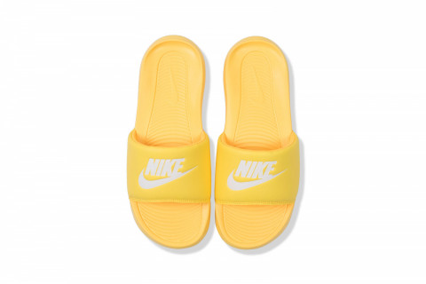 WMNS Nike Victori One Slides Topaz Gold/ Laser Orange