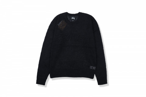 Stussy Loose Knit Sweater Black