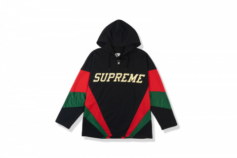 Supreme Hooded Hockey Jersey Black