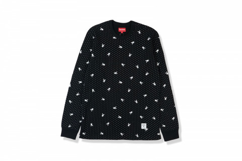 Supreme Playboy Waffle Thermal Black