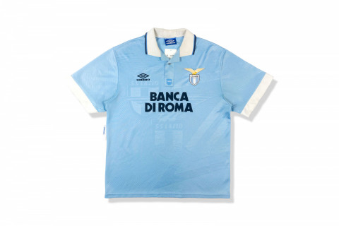 Vintage Umbro 90'S Lazio Banca Di Roma Home Jersey - GLAB.VN