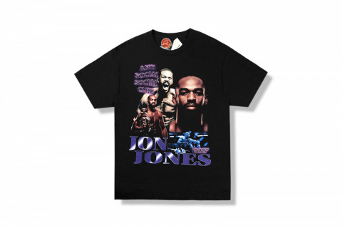 Anti Social Social Club x UFC Jon Jones Tee Black