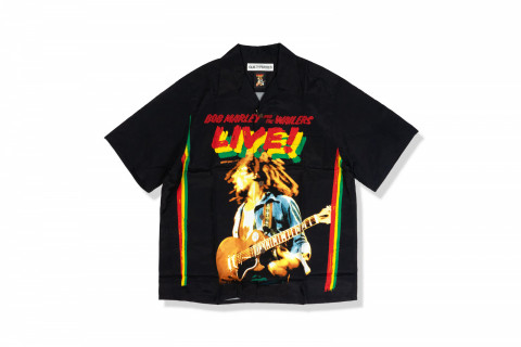 WACKO MARIA Black Graphic Shirt Black