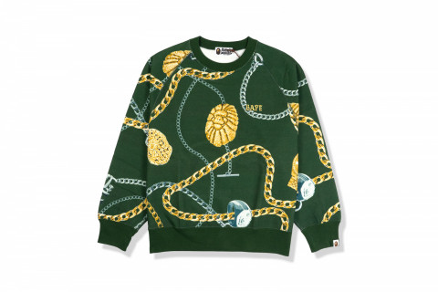BAPE Jewels Crewneck Green