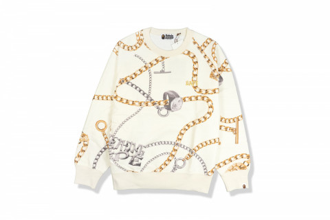 BAPE Jewels Crewneck Ivory