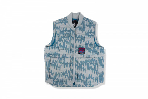 By Parra Tremor Pattern Vest Alloy Grey