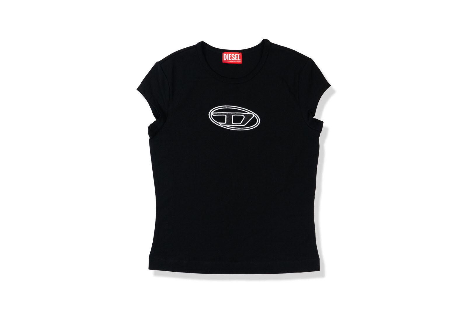 WMNS Diesel Cut Out Logo Tee Black GLAB.VN