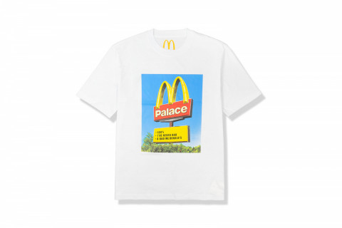 Palace x McDonald's Sign T-shirt White Palace x McDonald's Sign T-shirt White