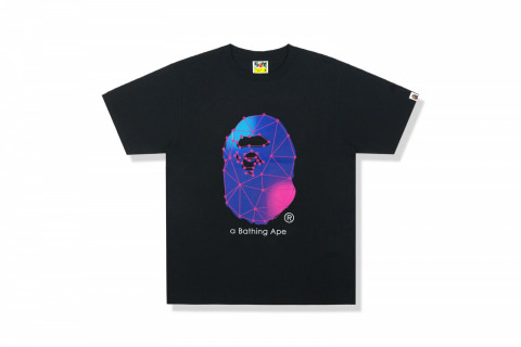 BAPE A Bathing Ape Spider Web Tee Black