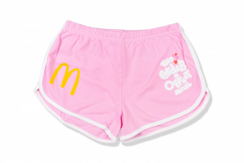 The Cardi B & Offset Meal Arches Shorts Pink