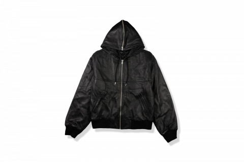 Stussy SS Link Leather Bomber Jacket Black Stussy SS Link Leather Bomber Jacket Black