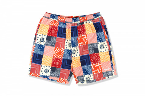 FEATURE Paisley Cabana Short Ember
