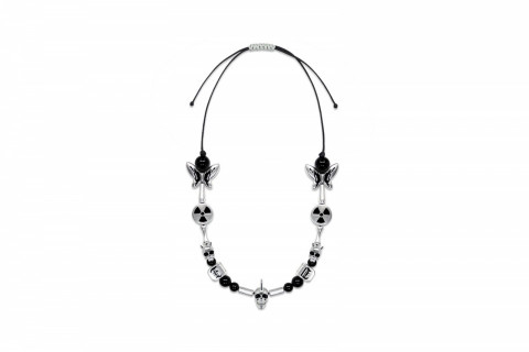 Salute x FVVO The Nu Punk Necklace Black Silver