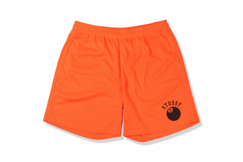 Stussy 8-Ball Mesh Shorts Orange