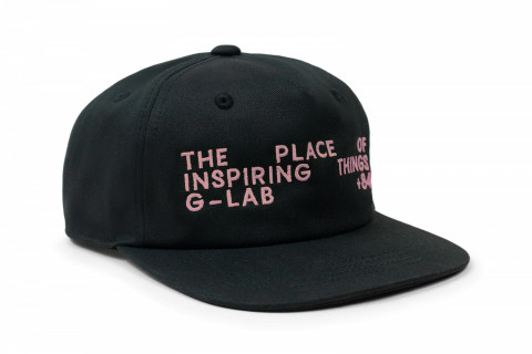 GLAB +84 Pink Logo Black Cap