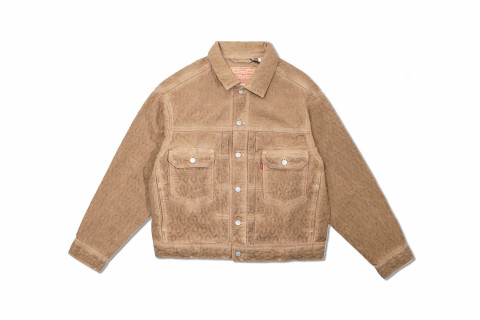 Stussy x Levi's Dyed Jacquard Jacket Brown