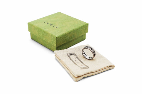 Gucci G Cube Silver Ring