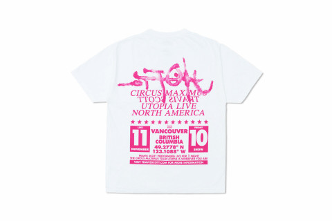 Travis Scott Utopia Is In Vancouver Exclusive Circus Maximus Tee White