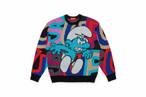 Supreme Smurfs Sweater - Black