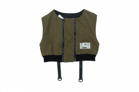 HEADLESS Wavy Haftzip Olive