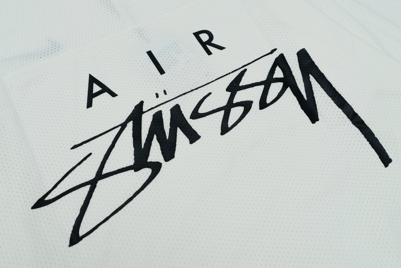 STUSSY x NIKE DRI-FIT MESH JERSEY WHITE - GLAB.VN